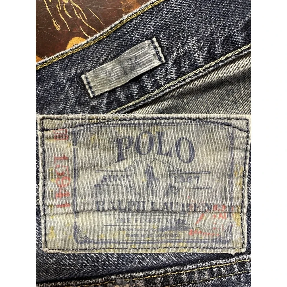 Vtg Polo Ralph Lauren Mens Distressed Jeans PRL Vintage‎ 67 15941 Y2K 38 x 34